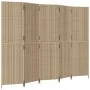 Fünfteiliger Paravent aus synthetischem Rattan in Beige. von , Raumteiler - Ref: Foro24-365351, Preis: 255,83 €, Rabatt: %