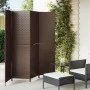 Biombo de 4 paneles ratán sintético marrón by , Room dividers - Ref: Foro24-365345, Price: 186,41 €, Discount: %