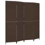 Biombo de 4 paneles ratán sintético marrón by , Room dividers - Ref: Foro24-365345, Price: 186,41 €, Discount: %