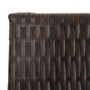 Biombo de 4 paneles ratán sintético marrón de , Divisores de ambientes - Ref: Foro24-365345, Precio: 169,92 €, Descuento: %