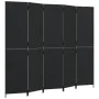 Biombo de 5 paneles ratán sintético negro de , Divisores de ambientes - Ref: Foro24-365364, Precio: 194,65 €, Descuento: %