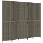 Fünfteiliger Paravent aus grauem synthetischem Rattan. von , Raumteiler - Ref: Foro24-365366, Preis: 201,91 €, Rabatt: %