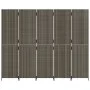 Fünfteiliger Paravent aus grauem synthetischem Rattan. von , Raumteiler - Ref: Foro24-365366, Preis: 201,91 €, Rabatt: %