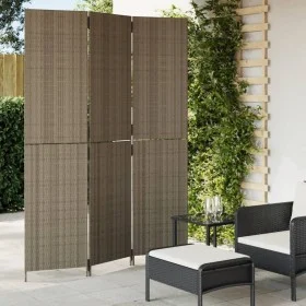 Dreiteiliger Paravent aus grauem synthetischem Rattan. von , Raumteiler - Ref: Foro24-365358, Preis: 175,97 €, Rabatt: %