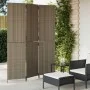 Biombo de 3 paneles ratán sintético gris by , Room dividers - Ref: Foro24-365358, Price: 175,97 €, Discount: %