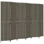 Sechsteiliger Paravent aus grauem synthetischem Rattan. von , Raumteiler - Ref: Foro24-365370, Preis: 252,60 €, Rabatt: %