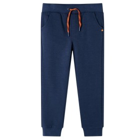 Pantalones de chándal infantiles azul marino mélange 140