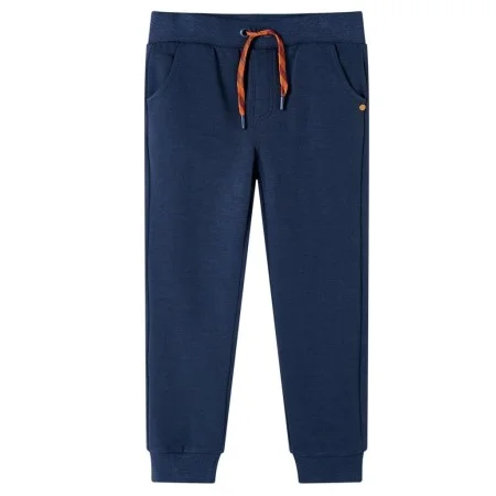 Pantalones de chándal infantiles azul marino mélange 140 de , Pantalones de niños - Ref: Foro24-12798, Precio: 12,12 €, Descu...