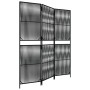 Biombo de 3 paneles ratán sintético negro by , Room dividers - Ref: Foro24-365372, Price: 95,25 €, Discount: %