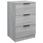 Gray Sonoma bedside table 40x36x65 cm by vidaXL, Nightstands - Ref: Foro24-817053, Price: 55,47 €, Discount: %