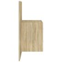 Cabecero de cama con mesitas madera contrachapada roble Sonoma