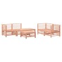 Juego de muebles de jardín 6 pzas madera maciza abeto Douglas