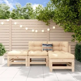 4-teiliges Gartenmöbel-Set aus massivem Zirbenholz von , Gartensets - Ref: Foro24-3186501, Preis: 212,68 €, Rabatt: %