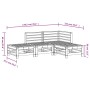 4-teiliges Gartenmöbel-Set aus massivem Zirbenholz von , Gartensets - Ref: Foro24-3186501, Preis: 215,82 €, Rabatt: %