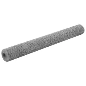 Hühnerstalldraht, silberverzinkter Stahl, 25 x 1,2 m von vidaXL, Zaunpaneele - Ref: Foro24-143324, Preis: 43,95 €, Rabatt: %