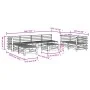 Garden set with table and high stools, 9 pieces, solid pine wood. by , Garden sets - Ref: Foro24-3186298, Price: 486,83 €, Di...