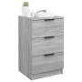 Gray Sonoma bedside table 40x36x65 cm by vidaXL, Nightstands - Ref: Foro24-817053, Price: 55,47 €, Discount: %