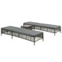 Sun loungers 2 units with brown synthetic rattan table by vidaXL, Loungers - Ref: Foro24-44456, Price: 354,07 €, Discount: %