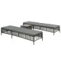 Sun loungers 2 units with brown synthetic rattan table by vidaXL, Loungers - Ref: Foro24-44456, Price: 348,17 €, Discount: %