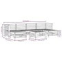 7-teiliges Gartenmöbel-Set aus massivem Kiefernholz von , Gartensets - Ref: Foro24-3186396, Preis: 378,20 €, Rabatt: %