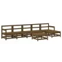 Gartenmöbel-Set 7-tlg. massives Zirbenholz honigbraun von , Gartensets - Ref: Foro24-3186427, Preis: 441,32 €, Rabatt: %