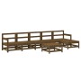 Gartenmöbel-Set 7-tlg. massives Zirbenholz honigbraun von , Gartensets - Ref: Foro24-3186427, Preis: 441,32 €, Rabatt: %