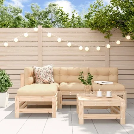 Juego de sofás de jardín 5 piezas madera maciza de pino de , Conjuntos de jardín - Ref: Foro24-3186557, Precio: 257,38 €, Des...