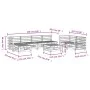 8-teiliges Douglasien-Gartenmöbel-Set aus massivem Tannenholz von , Gartensets - Ref: Foro24-3186583, Preis: 456,45 €, Rabatt: %