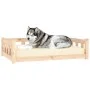 Cama para perros madera maciza de pino 105,5x75,5x28 cm de , Camas para perros - Ref: Foro24-820202, Precio: 84,25 €, Descuen...