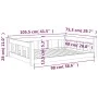 Cama para perros madera maciza de pino 105,5x75,5x28 cm de , Camas para perros - Ref: Foro24-820202, Precio: 84,25 €, Descuen...