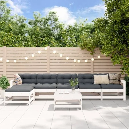 7-piece solid white pine wood garden furniture set by , Garden sets - Ref: Foro24-3186425, Price: 405,94 €, Discount: %