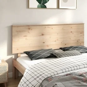 Solid pine wood bed headboard 184x6x82.5 cm by , Headboards and footboards - Ref: Foro24-819185, Price: 76,29 €, Discount: %