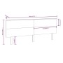 Cabecero de cama madera maciza de pino 184x6x82,5 cm de , Cabeceros y pies de cama - Ref: Foro24-819185, Precio: 77,60 €, Des...