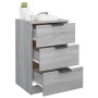 Gray Sonoma bedside table 40x36x65 cm by vidaXL, Nightstands - Ref: Foro24-817053, Price: 55,47 €, Discount: %