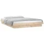 Bettgestell mit LED Super King Massivholz 180x200 cm von , Betten und Lattenroste - Ref: Foro24-819987, Preis: 181,67 €, Raba...