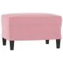 Sessel mit rosa Samthocker 60 cm von , Sofas - Ref: Foro24-3201100, Preis: 207,43 €, Rabatt: %
