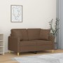 2-seater sofa with brown fabric cushions, 120 cm. by , Sofas - Ref: Foro24-3200904, Price: 217,53 €, Discount: %