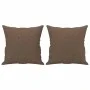 2-seater sofa with brown fabric cushions, 120 cm. by , Sofas - Ref: Foro24-3200904, Price: 214,29 €, Discount: %
