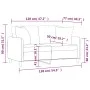2-seater sofa with brown fabric cushions, 120 cm. by , Sofas - Ref: Foro24-3200904, Price: 214,29 €, Discount: %