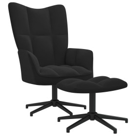 Relax armchair with black velvet footstool by , Armchairs - Ref: Foro24-328112, Price: 177,68 €, Discount: %