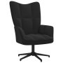 Sillón de relax con taburete terciopelo negro de , Sillones - Ref: Foro24-328112, Precio: 177,58 €, Descuento: %