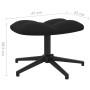 Sillón de relax con taburete terciopelo negro de , Sillones - Ref: Foro24-328112, Precio: 177,58 €, Descuento: %
