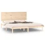 Solid wood bed frame 180x200 cm by , Beds and slatted bases - Ref: Foro24-3104818, Price: 162,12 €, Discount: %
