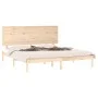 Solid wood bed frame 180x200 cm by , Beds and slatted bases - Ref: Foro24-3104818, Price: 162,12 €, Discount: %