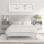Cabecero de cama con mesitas madera contrachapada gris hormigón
