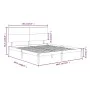 Solid wood bed frame 180x200 cm by , Beds and slatted bases - Ref: Foro24-3104818, Price: 162,12 €, Discount: %
