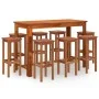 Juego muebles de bar de jardín 9 piezas madera maciza de acacia de , Conjuntos de jardín - Ref: Foro24-3116023, Precio: 549,9...