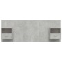 Cabecero de cama con mesitas madera contrachapada gris hormigón