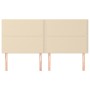 Kopfteile 4 Einheiten aus cremefarbenem Stoff 80x5x78/88 cm von , Kopf- und Fußteile - Ref: Foro24-3116203, Preis: 111,13 €, ...