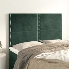 Kopfteile 4 Einheiten dunkelgrüner Samt 72x5x78/88 cm von , Kopf- und Fußteile - Ref: Foro24-3116243, Preis: 93,11 €, Rabatt: %
